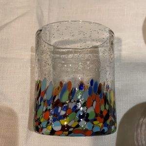 Set of three highball glasses